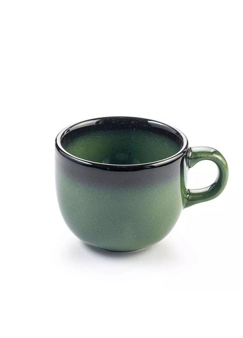 Чашка з блюдцем порцелянова для чаю кави Vital Coupe 200 мл splash edge green AVCARN224044020 Ariane (308858348)