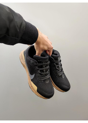 Чорні Осінні кросівки чоловічі nike pegasus trail 3 black brown найк пегасус треіл No Brand