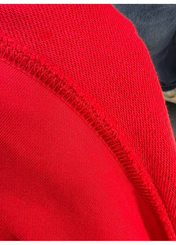 Красный свитшот женский joy one 6969 оверсайз удлиненный однотонный порезы (302899881)