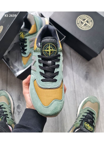 КРОССОВКИ ЖЕНСКИЕ NEW BALANCE 574 X STONE ISLAND LEGACY LIGHT GREEN НЬЮ БЕЛАНС 574 No Brand серые демисезоны (367168839)