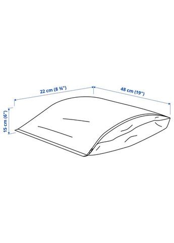 Сумка для обуви, белый, 48х22 см,, Ä, ПЕРКЛА, IKEA (272150089)