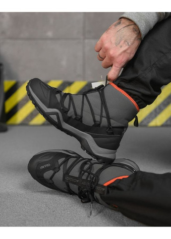 Сірі Зимовий зимові чоловічі термо terex кросівки black/grey No Brand