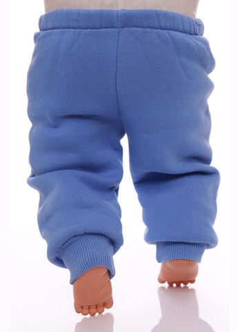 Блакитний зимній костюм на флісі для хлопчика трикотажний ведмедик блакитний 68 см (34118) BABYKROHA