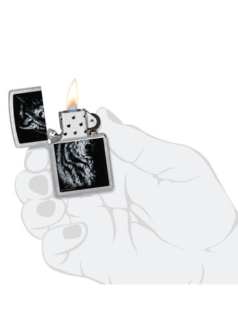 Запальничка Lindsay Kivi Shadow Wolf Design 46149 Zippo (369344070)