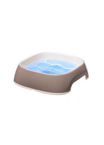 Миска для собак и котов Glam Small пластиковая серая 15x13.5x5 см 400 мл 71210021 Ferplast (269454213)