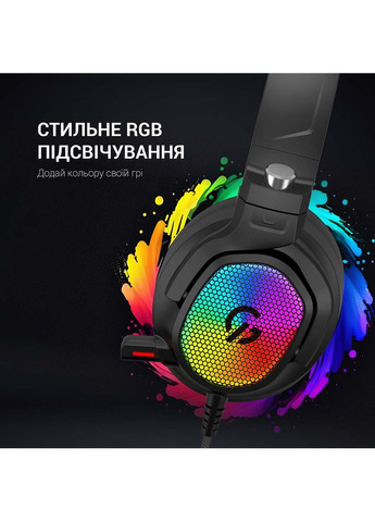 Гарнітура HS1300 7.1 RGB Black GAMEPRO (306553651)