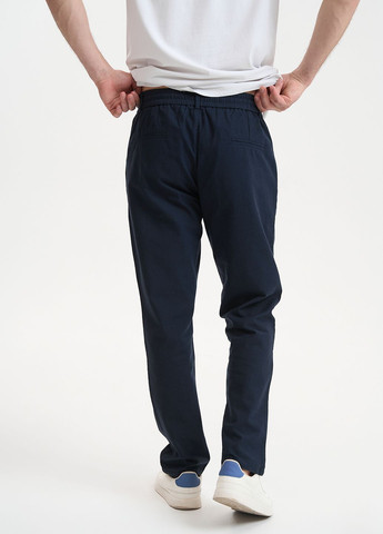 Темно-синие повседневный летние прямые брюки X hey