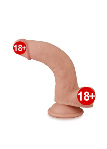 Фалоімітатор SLIDING-SKIN DILDO 21 см двошаровий зі шкірою реалістичний на присосці Lovetoy (303878618)