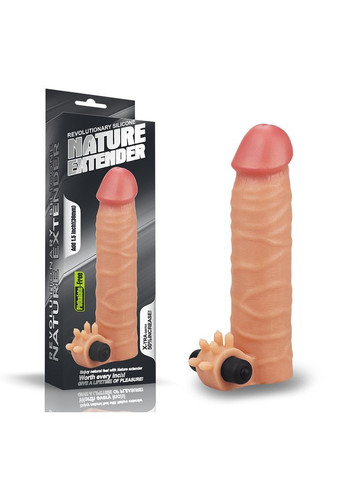 Вібронасадка на член - Revolutionary Silicone Nature Extender Add 1.5" Flesh Lovetoy (340272662)