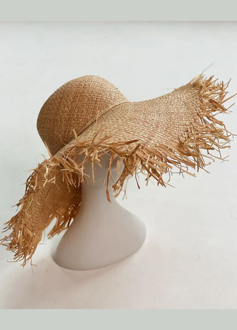 Капелюх солом'яний жіночий літній стильний з широкими полями і бахромою для пляжу D.Hats (283022806)
