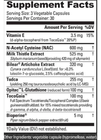 LIVER - Advanced Liver Support 90 Caps NutraBio (379869582)
