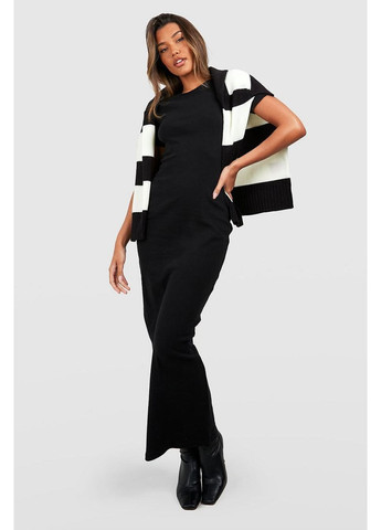 Чорна повсякденний сукня Boohoo однотонна