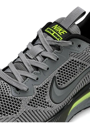 Серые кроссовки grey lime (размер ) No Brand Zoom Winflo