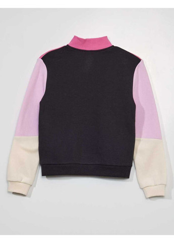 Kiabi свитшот флис,черный-розовый, черный