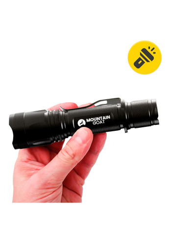 Фонарь ручной LED 800 lm аккумуляторный, 5 режимов Black () Mountain Goat P-5907739318329 (355801848)