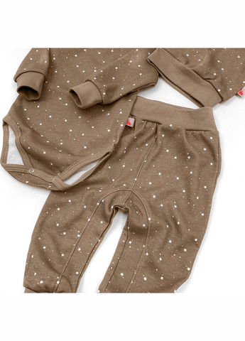 Коричневый демисезонный детский комплект mocco 3в1 Tunes
