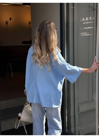 Футболка жіноча оверсайз з патріотичним принтом Style Point - (391926725)