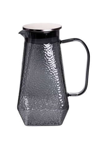 Глечик 1.8 л зі склянками 6 штук по 200 (мл) графин для компоту соку води лимонаду глечик для напоїв Сірий HP-19-38S Yiwu (371480051)