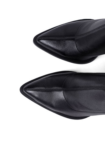 Осенние женские ботинки 2559-0601-1r черная кожа Attizzare