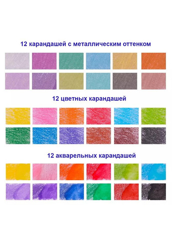 Набір для малюнку та ескізів на 85 предметів у нейлоновій сумці KALOUR (322635166)