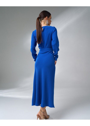 Синее повседневный платья 14988 синий ISSA PLUS