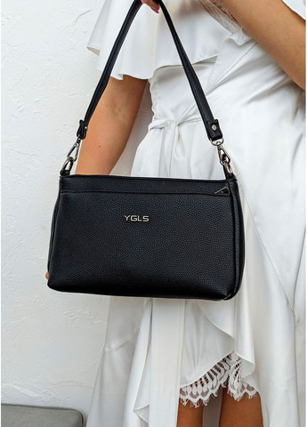 Компактна чорна сумка з екошкіри InFashion Сумка (360751145)