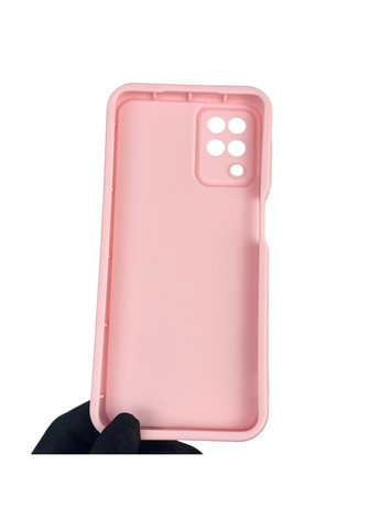 Чохол силіконовий Soft Touch з 3D принтом для Galaxy A12 (SM-A127F) рожевий (Повний захист камери) Samsung (373670665)