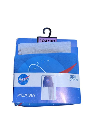Синя всесезон дитяча піжама бавовняна, розмір 104-110, синій Nasa