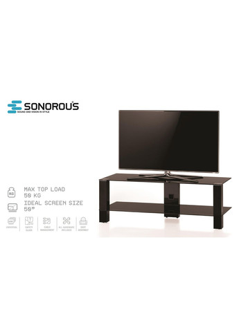 Підставка для телевізора Sonorous PL 3410-B-HBLK (318733026)