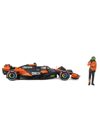 Автомодель McLaren MCL38 1:24 с фигуркой гонщика Bburago (398202062)