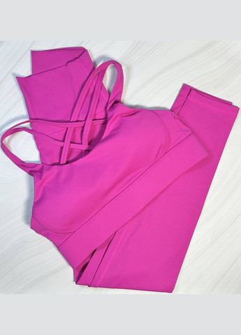 Жіночий спортивний костюм (комплект для фітнесу та йоги), легінси + топ No Brand (336378069)