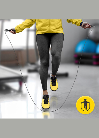 Скакалка швидкісна для кросфіту Speed Rope PRO+ Black () 4FIZJO P-5907739313164 (324264866)