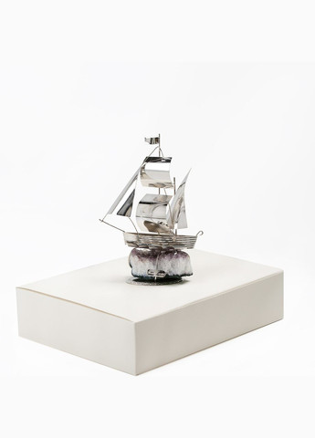 Декоративна статуетка срібного Кораблика 14cm h Prince Silvero (275864597)
