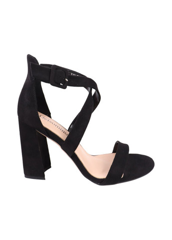 Черные босоножки женские черные на каблуке Gelsomino