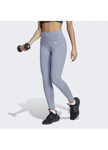 Фиолетовые леггинсы optime stash pocket high-waisted 7/8 leggings violet hr5442 adidas
