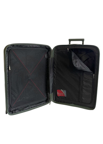 Чемодан большой 251 полипропилен L Темно-зеленый AIRTEX (336885041)