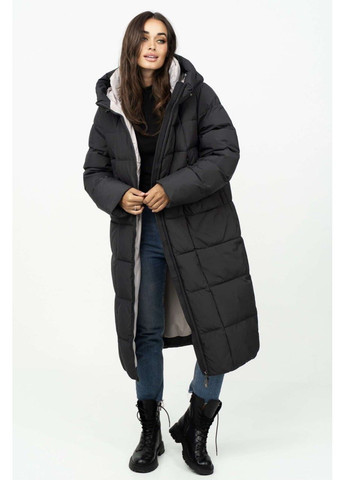 Графитовый зимний Пуховик аляска Snow Owl