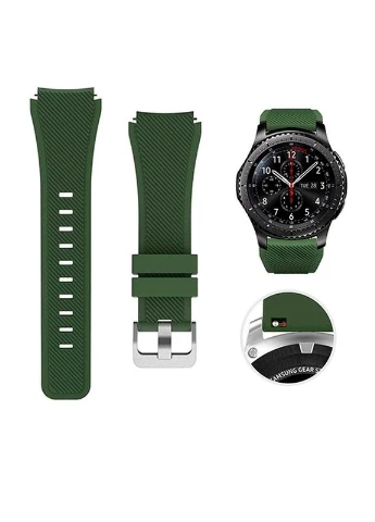 Ремінець силіконовий протиударний для Gear S3 Galaxy Watch 46 mm Amazfit GTR 2 червоний 22 мм Smart Watch (370165175)
