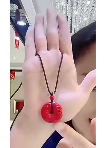 Подвеска – кулон из цинобры (киновар) с китайскими знаками зодиака ПЕТУХА No Brand (306734929)