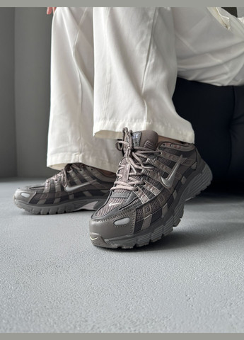 Коричневые демисезонные кроссовки мужские и женские nike p-6000 brown | найк р-6000 коричневые No Brand