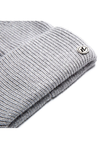 Набор шапка бини + шарф женский шерсть серый GEORGE LuckyLOOK 695-000 (289359688)
