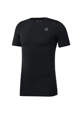 Черная компрессионная футболка Reebok