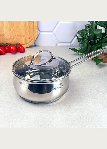 Ковш Gemini Liguria AR4318GB, 1.8 л, нержавіюча сталь, з кришкою Kamille (334010973)