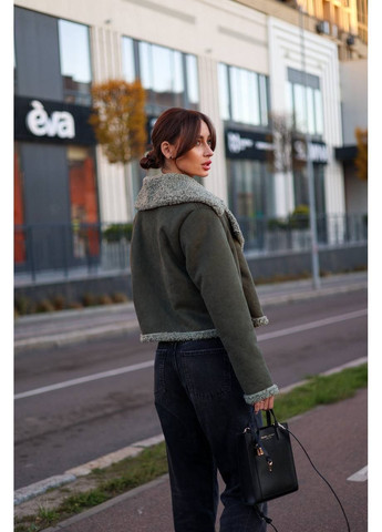 Женская укороченная дубленка из эко-замши. MonCher (362038963)