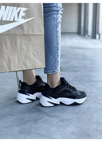 КРОСІВКИ ЖІНОЧІ NIKE M2K TEKNO BLACK WHITE 3 НАЙК М2К ТЕКНО No Brand чорні демісезони (368857796)
