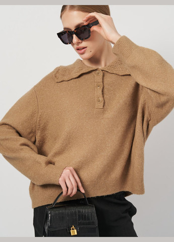 Бежевий зимовий светр H&M