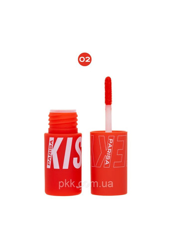 Румяна помада жидкая для лица и губ Cheek Kiss № 02 Коралловый Parisa Cosmetics (361377094)