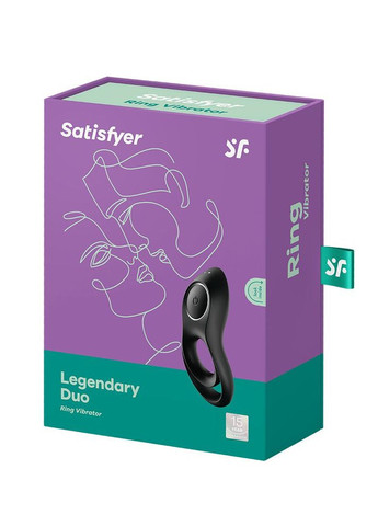 Эрекционное кольцо с вибрацией Legendary Duo для члена и мошонки Satisfyer (284120301)