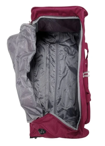 Дорожная сумка на колесах средняя M 898/65 65×32.5×34см 70.7л Красный WORLDLINE (297644241)