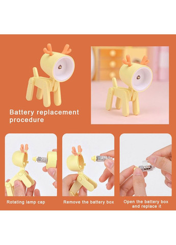 Нічник мінісвітодіодний Deer Orange No Brand (366304049)